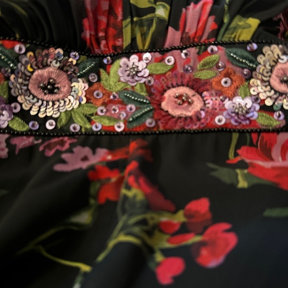 Ieena for Mac Duggal 9156 Tie Back Beaded Waist Dress , size 2 - Picture 5 of 8